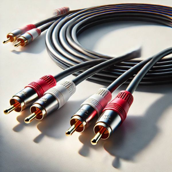 აუდიო და ვიდეო კაბელი VCOM 2RCA Cable 3M